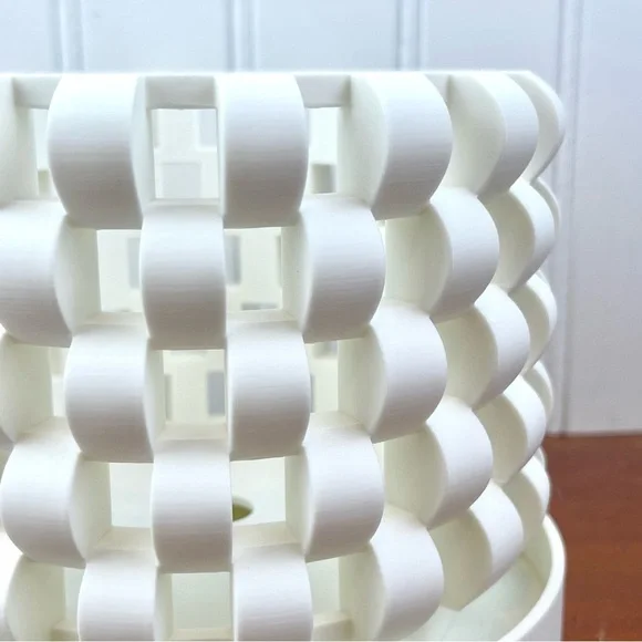 The Sinol 3D Printed Orchid Planter Pot with Drainage Tray, Modern Unique - Picture 4 of 8